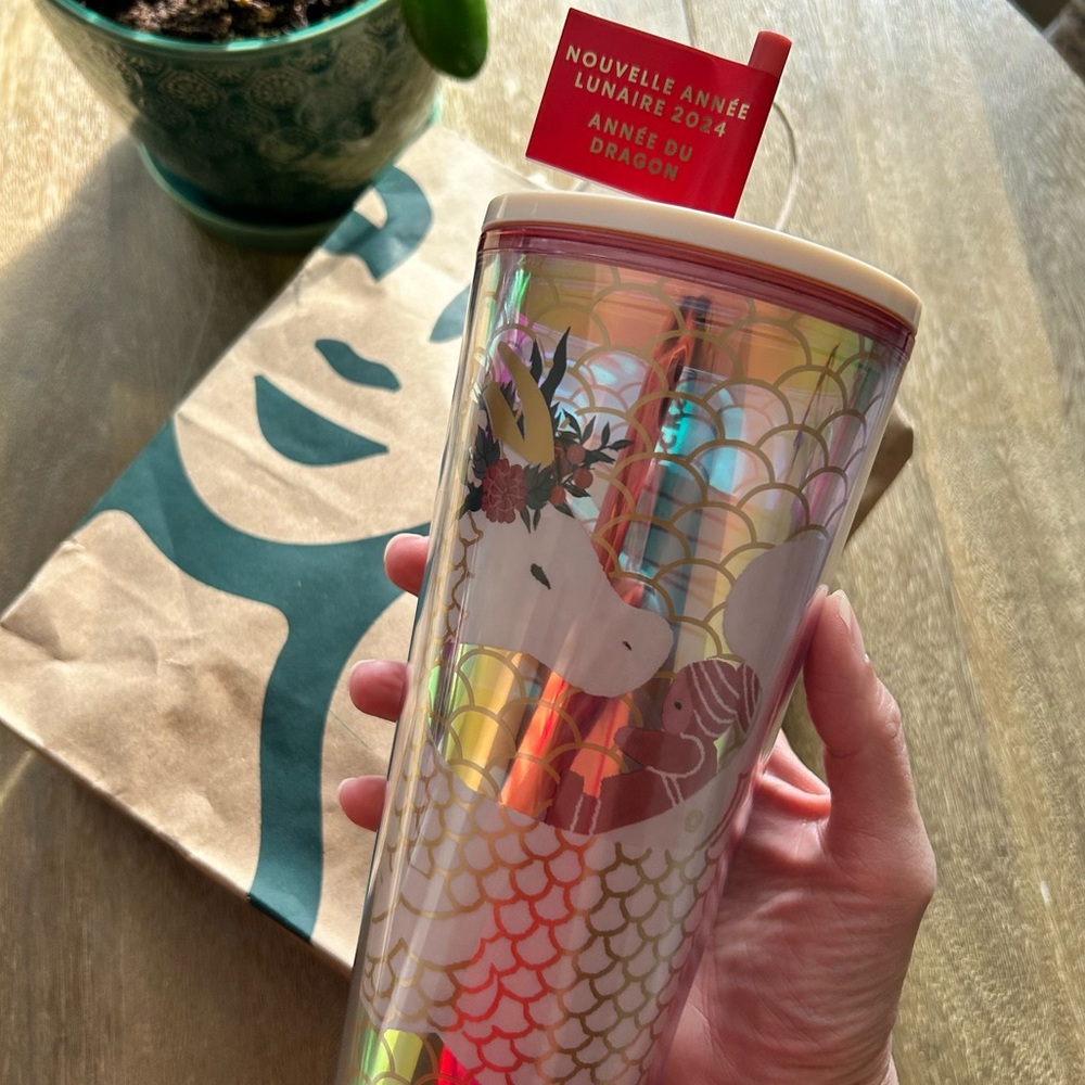Starbucks 🐲Year of the Wood Dragon Cold Cup Tumbler NWT